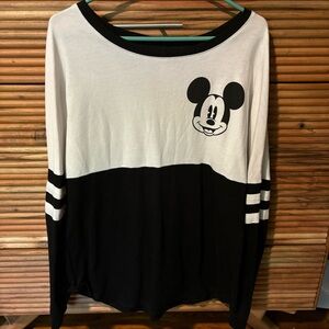 Disney Black and White Long Sleeve Top